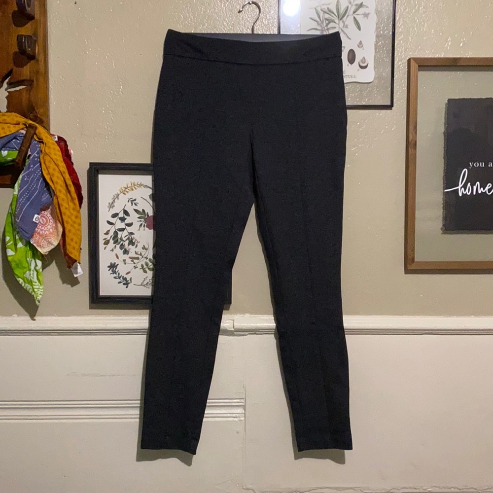 Black/Gray work pants.